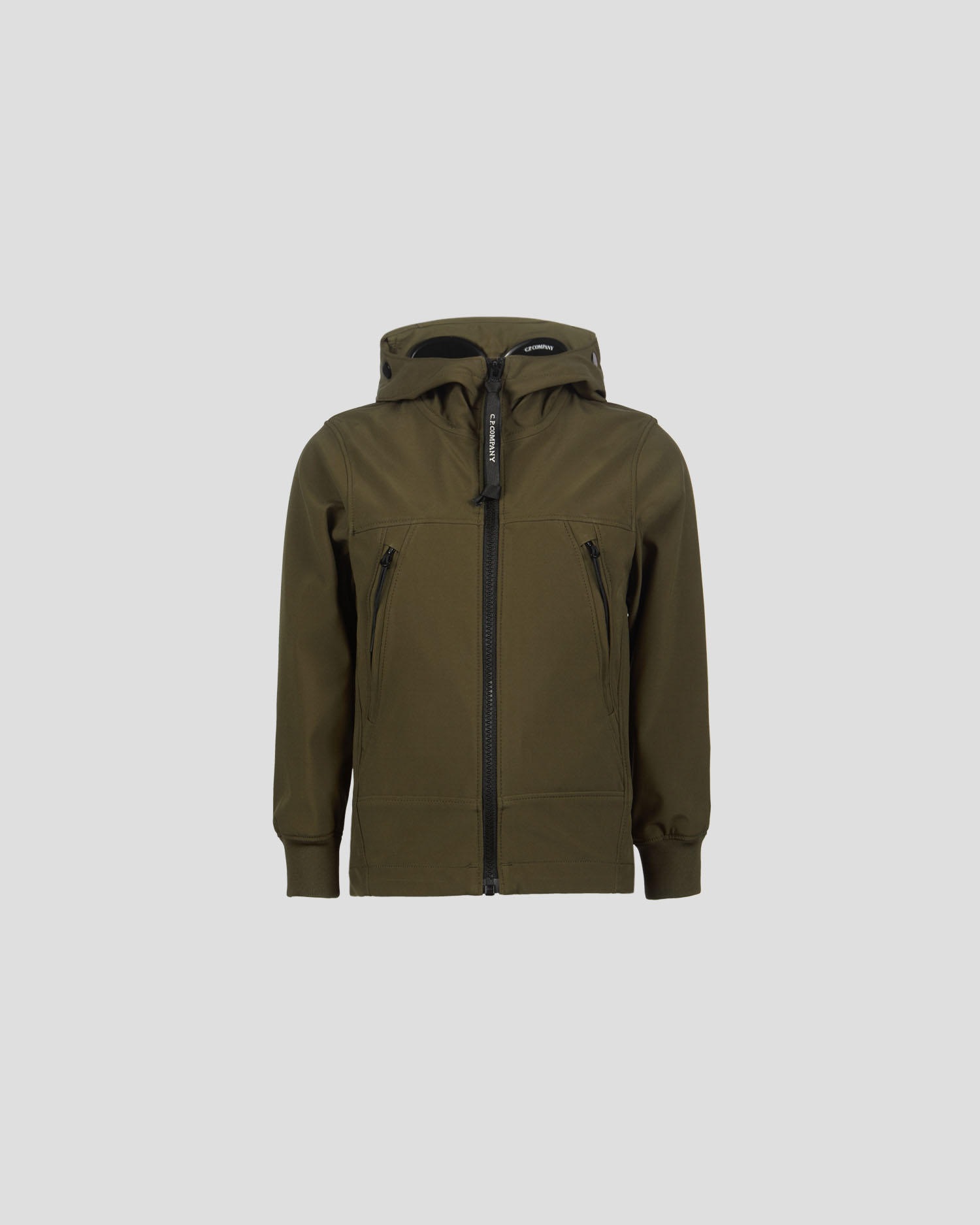cp company junior soft shell goggle jacket