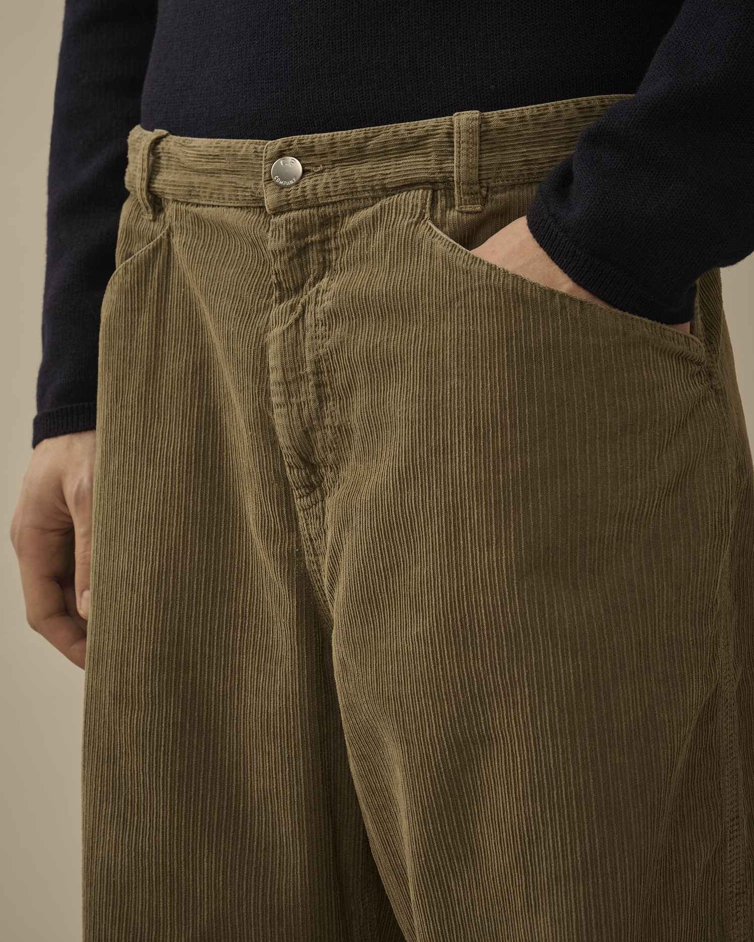 【新品】C.P. COMPANY corduroy work pants C.P. Company Corduroy Regular Utility Pants Green Cargo Pants C.P.
