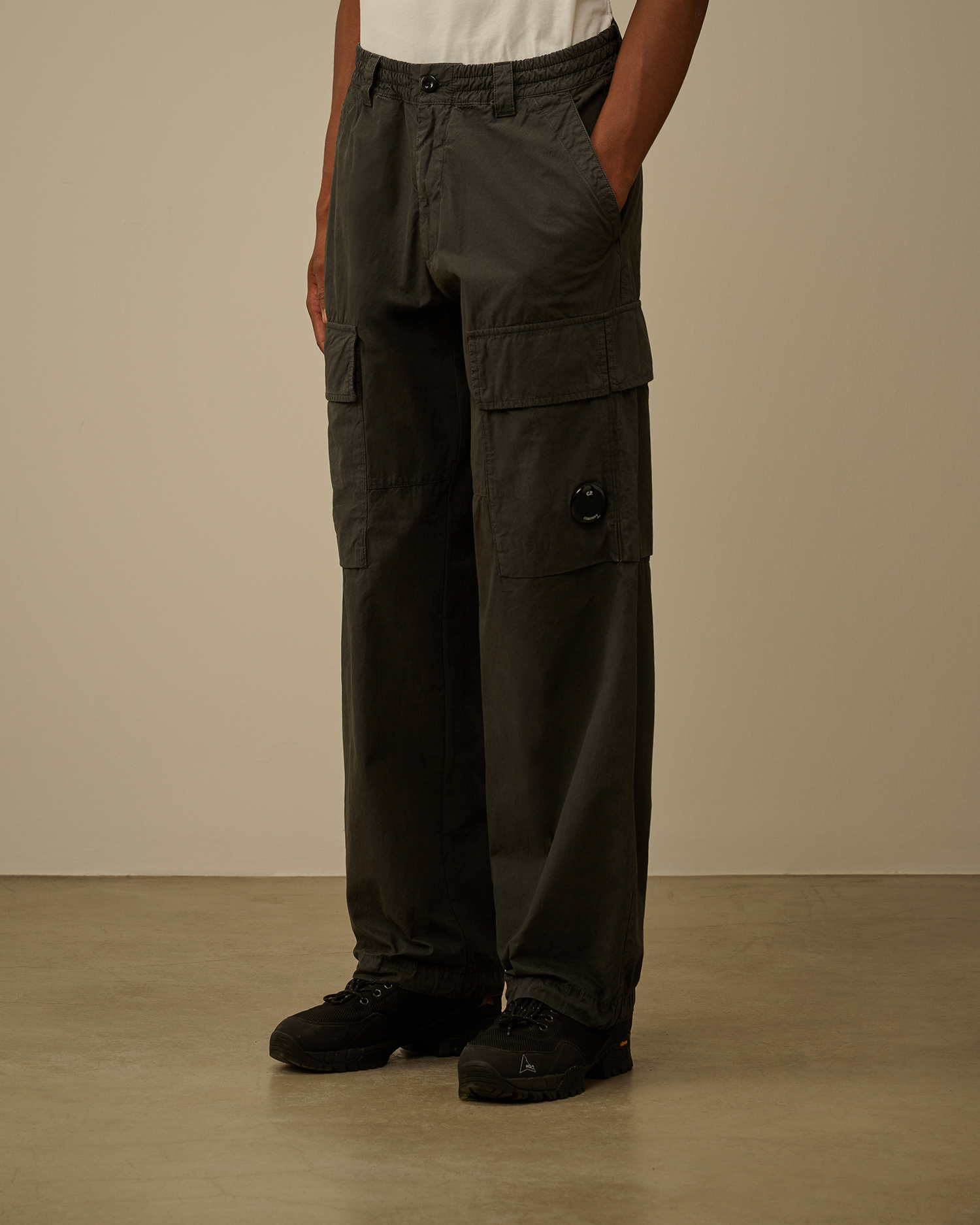 Grey Microreps Boxy Cargo Pants | CPC JP Online Store
