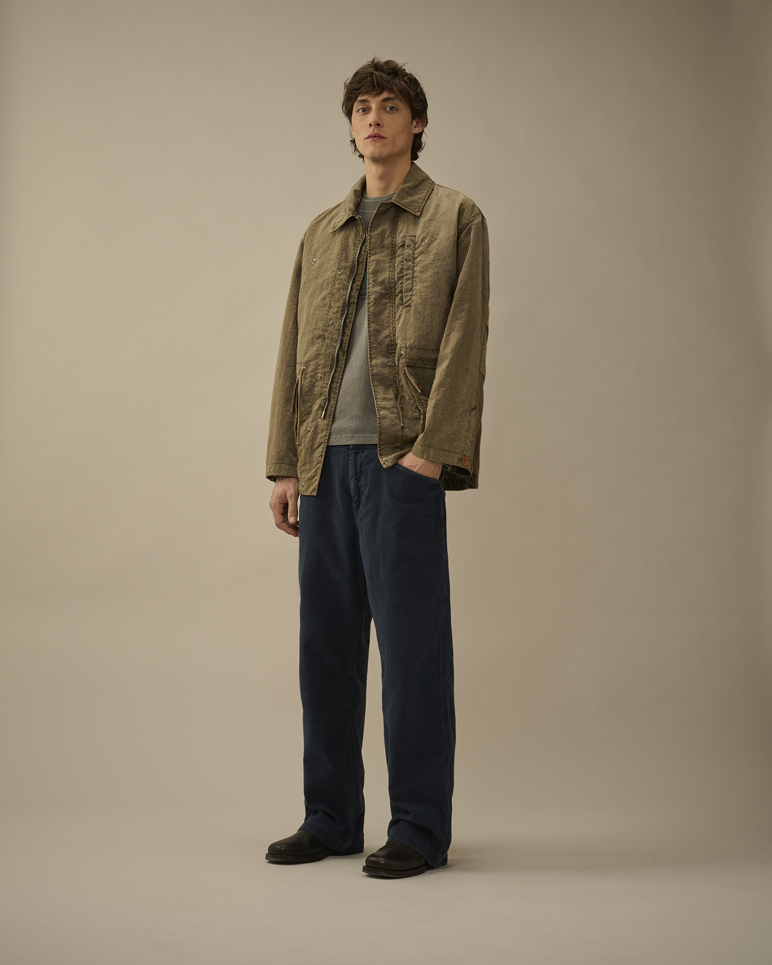 Beige Our Legacy WORK SHOP x C.P. Company Oxford Field Jacket 