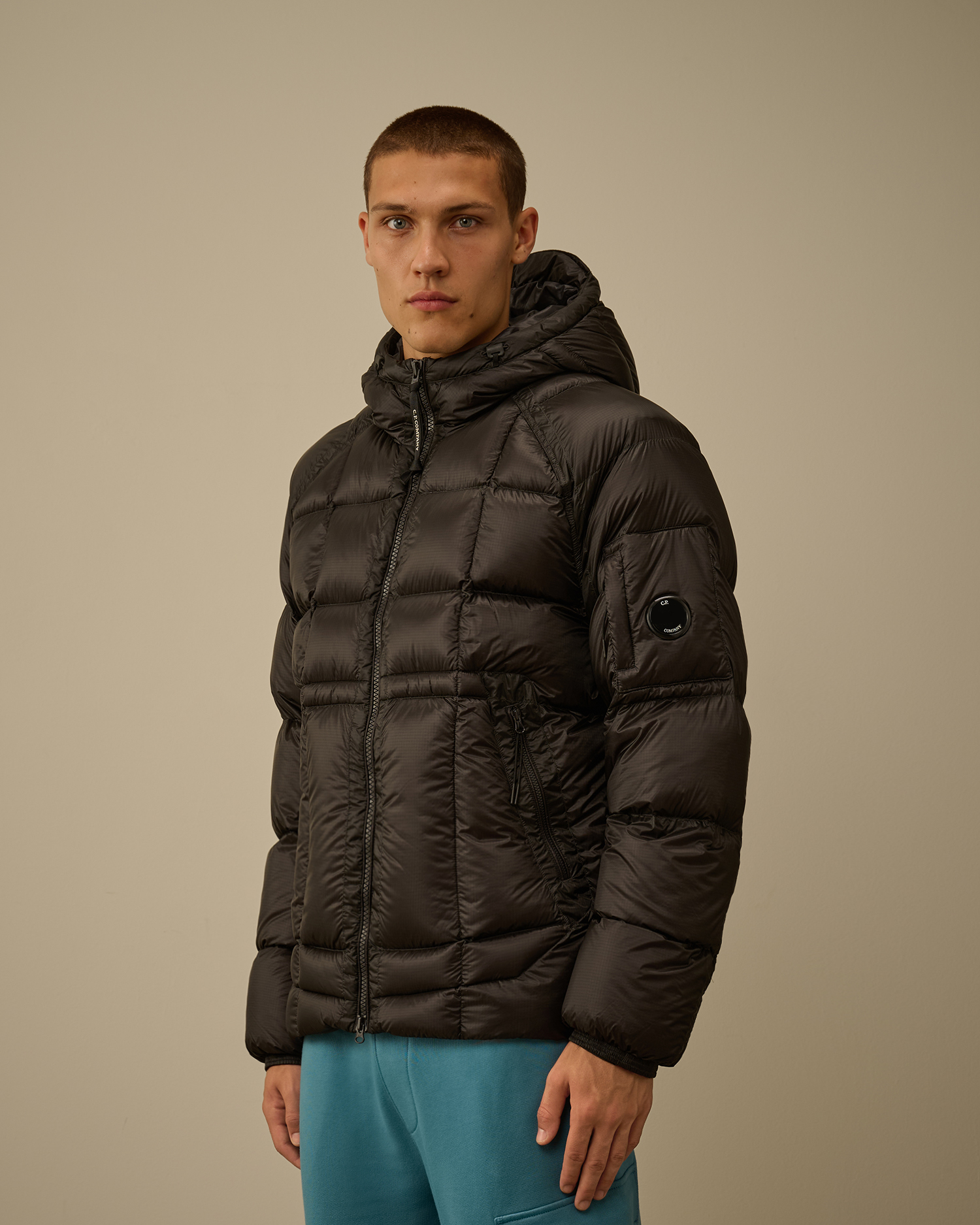 Black D.D. Shell Hooded Down Puffer Jacket | CPC USCA Online Store