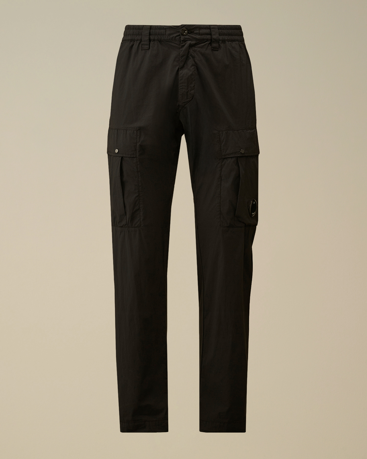 Black 50 Fili Stretch Elasticated Lens Cargo Pants | CPC JP Online