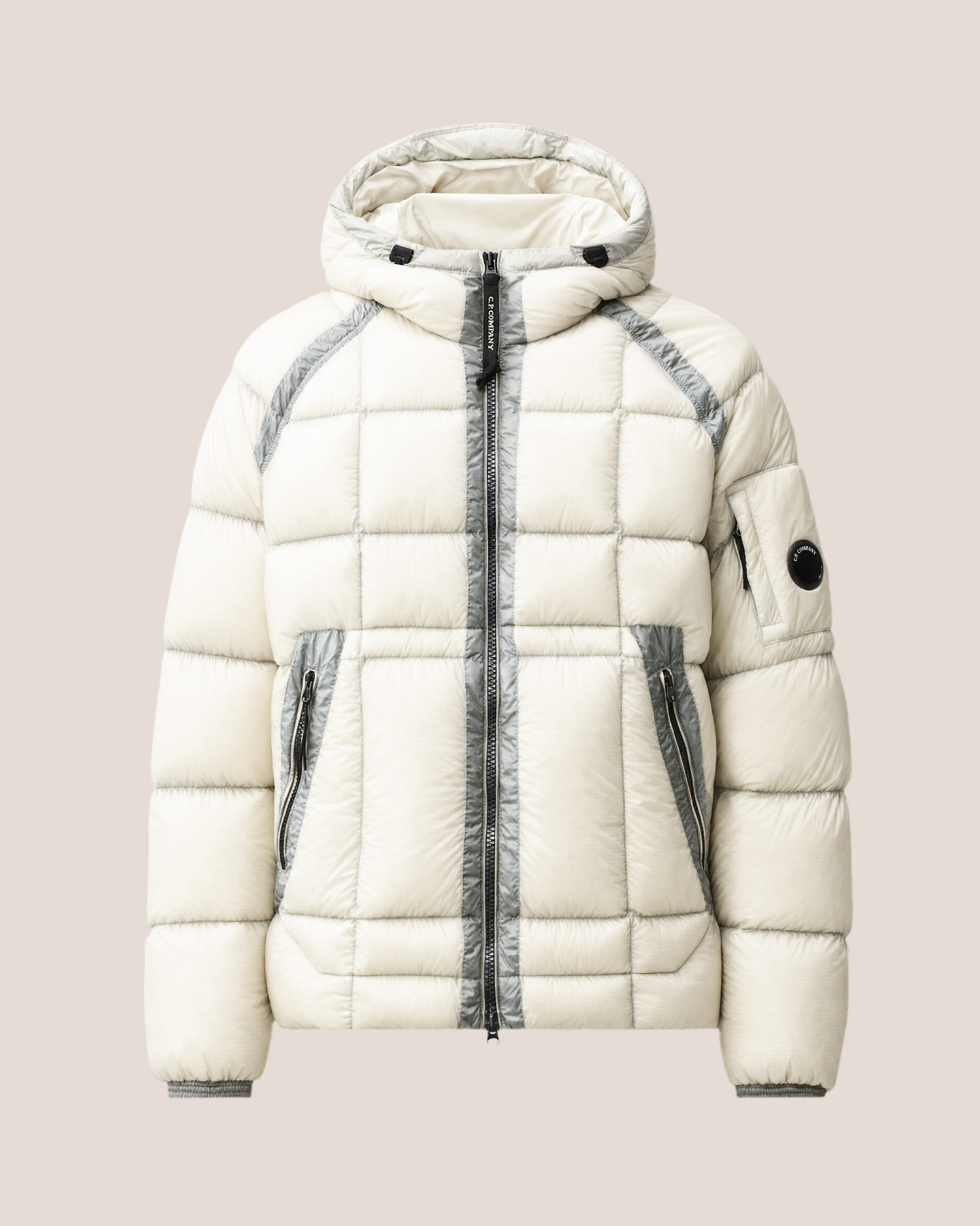 White D.D. Shell Hooded Down Jacket | CPC SCA Online Store