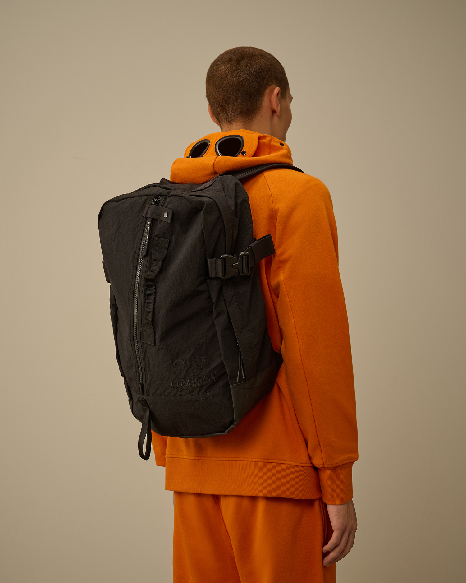 Black Plain Paper Touch Backpack | CPC JP Online Store
