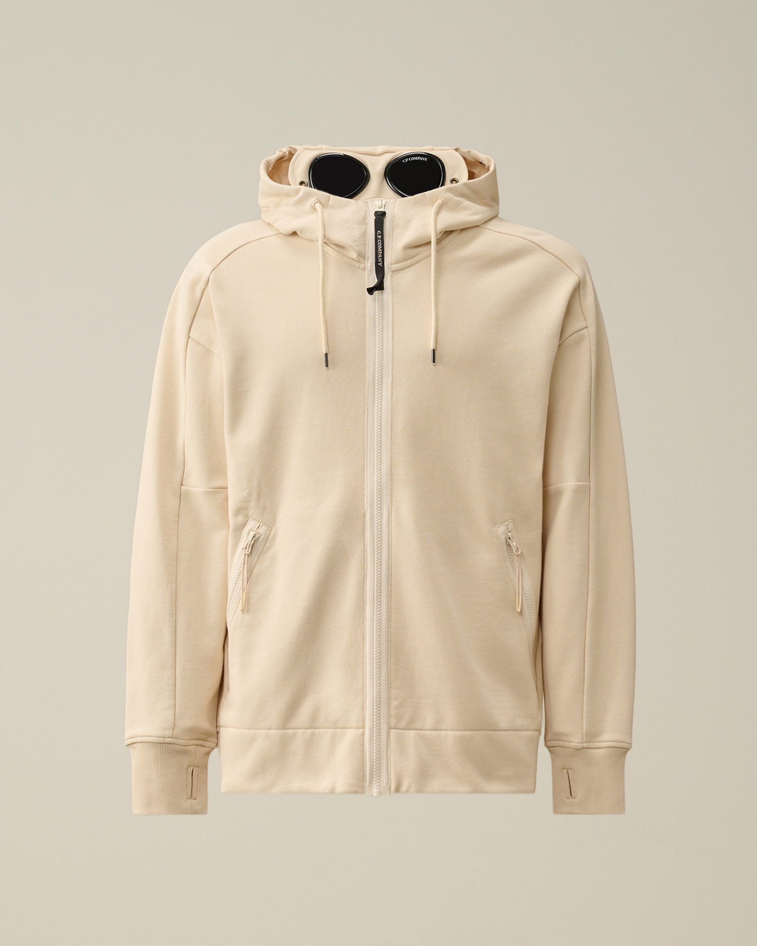 Diagonal Raised Fleece Goggle Zipped Hoodie | CPC UK Online Store 