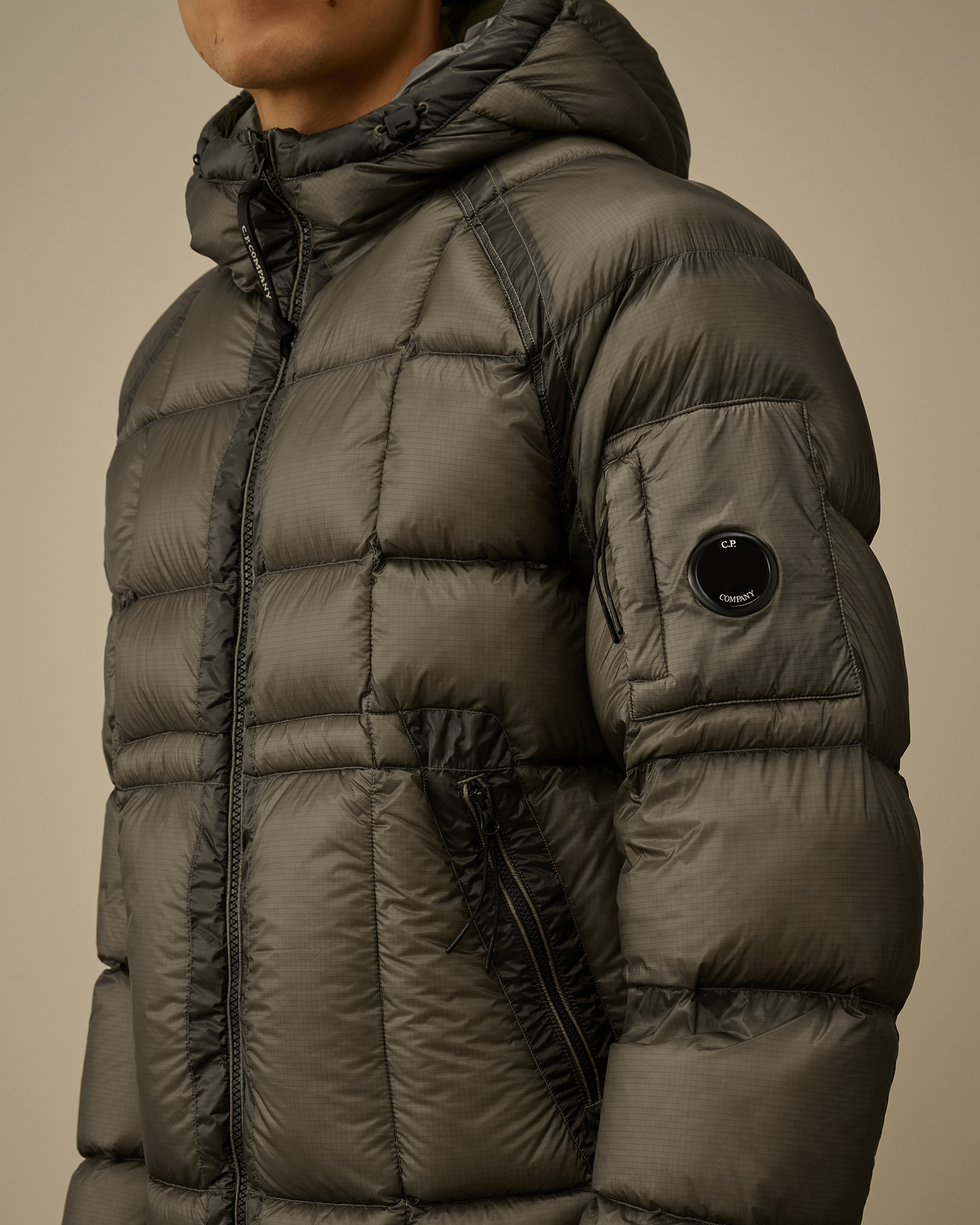 Grey D.D. Shell Hooded Down Jacket | CPC JP Online Store