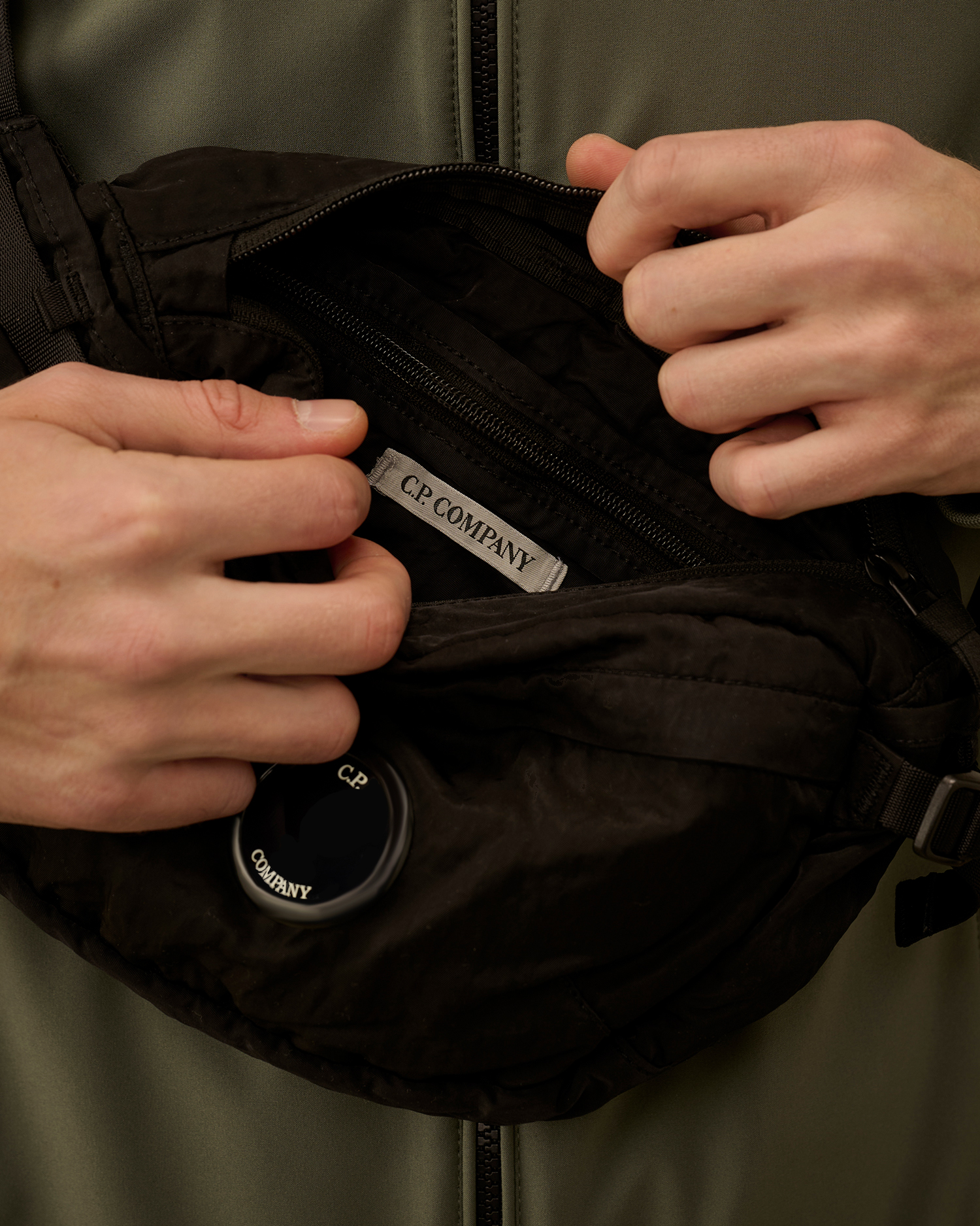 Black Nylon B Lens Waist Bag | CPC USCA Online Store