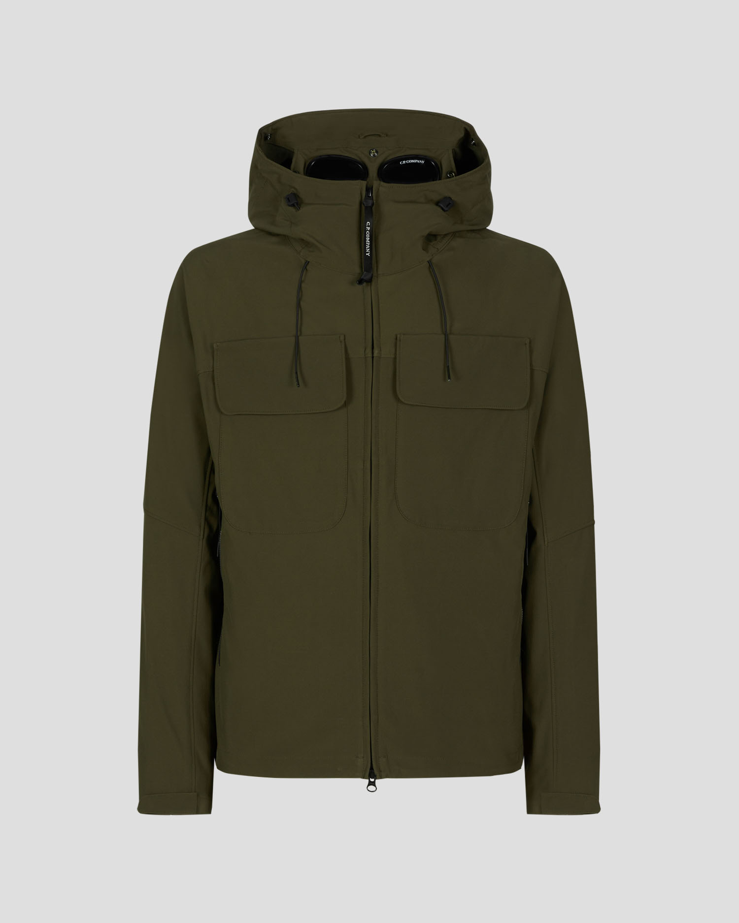 cp company soft shell jacket green