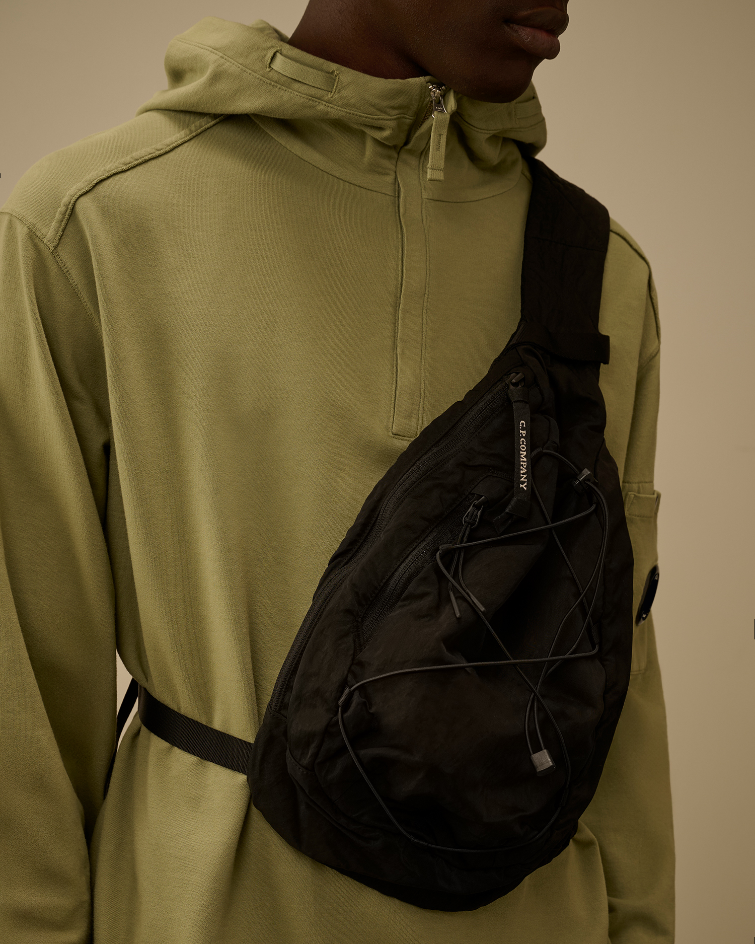 Black Nylon B Crossbody Backpack | CPC USCA Online Store
