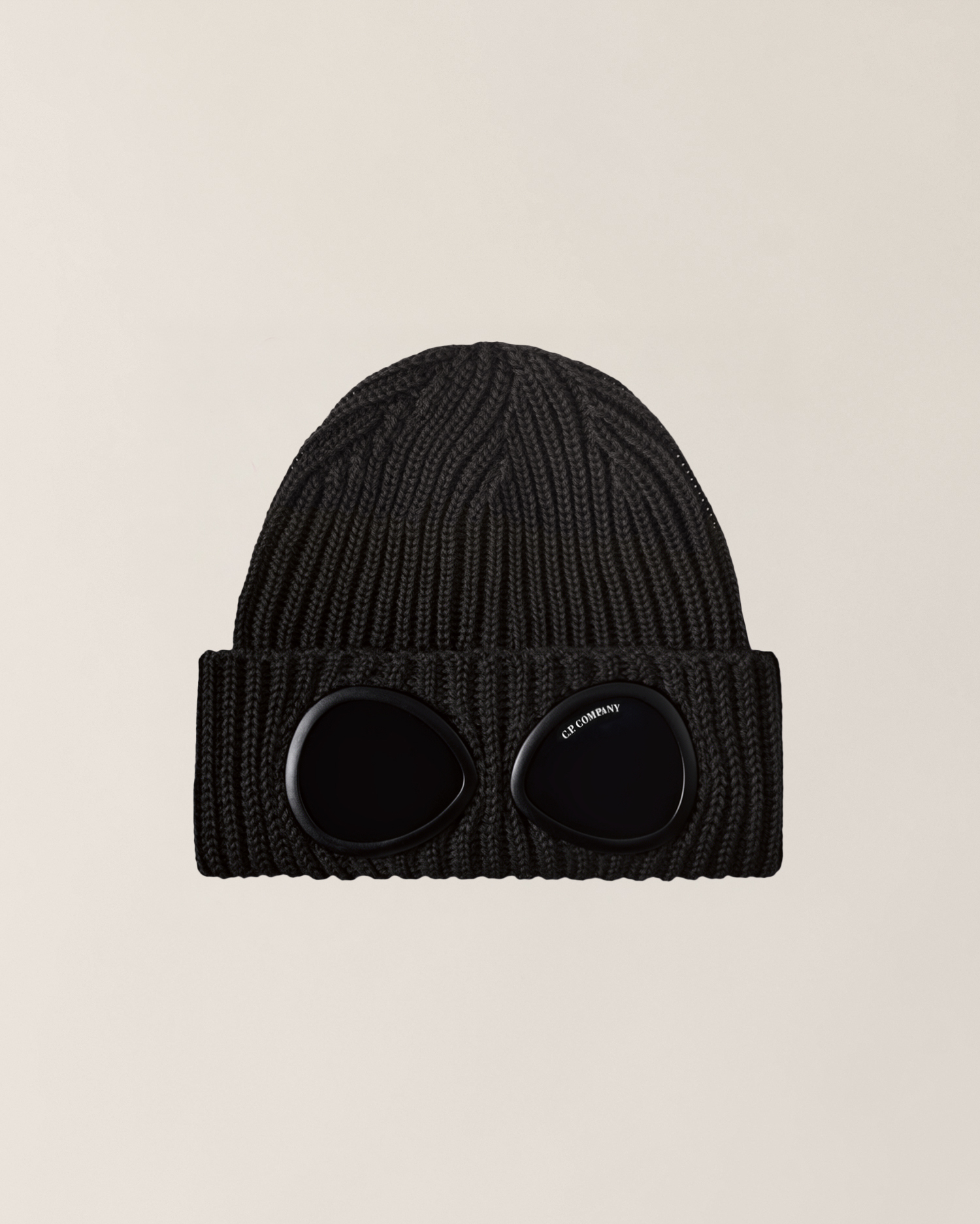 Black Extrafine Merino Wool Goggle Beanie | CPC BNL Online Store