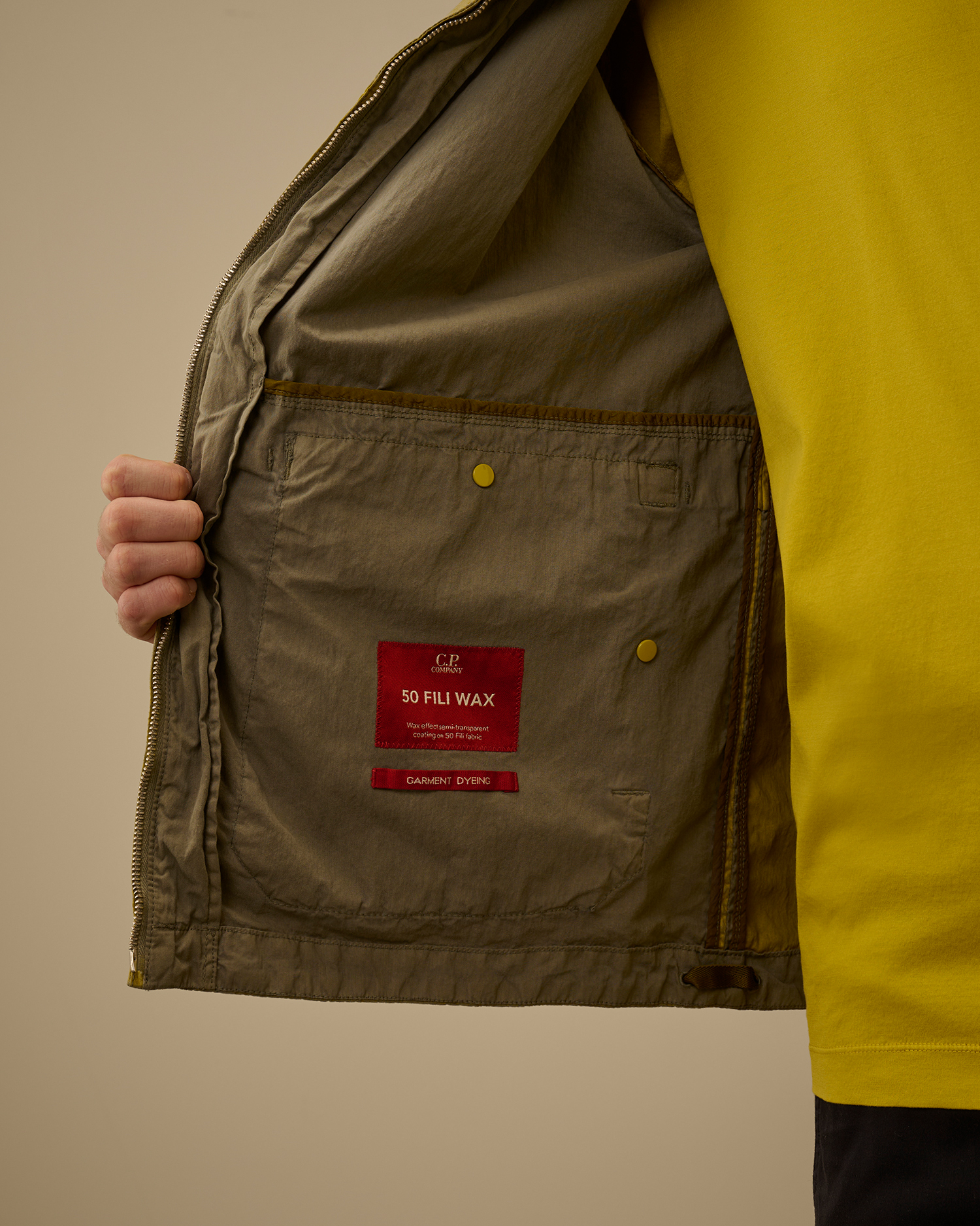 Yellow 50 Fili Wax Explorer Jacket | CPC USCA Online Store