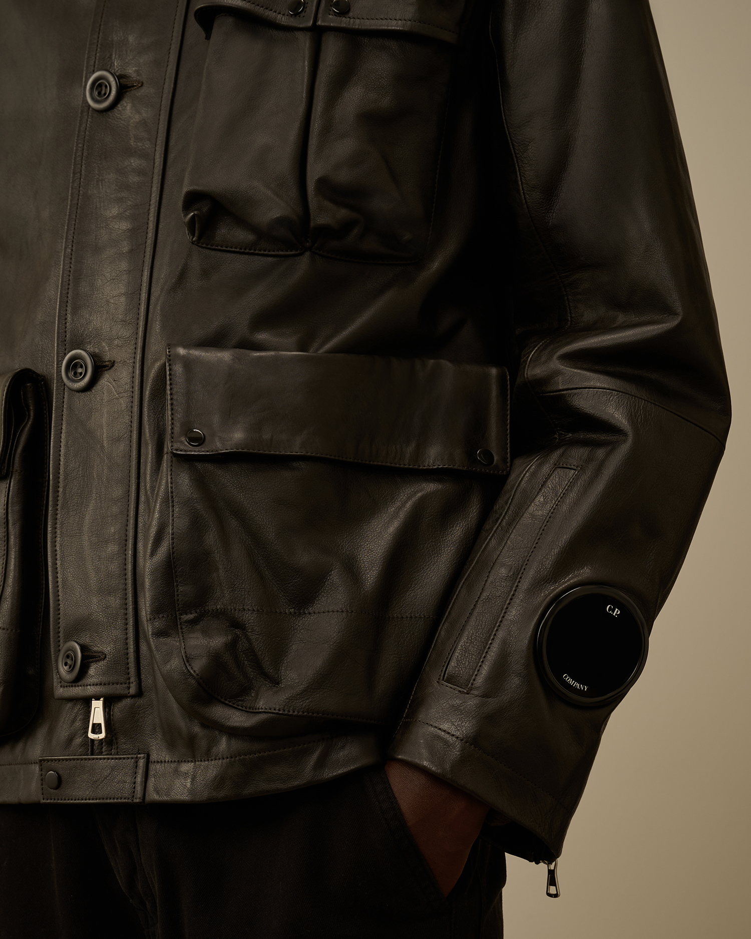 Black Leather Mille Jacket | CPC USCA Online Store