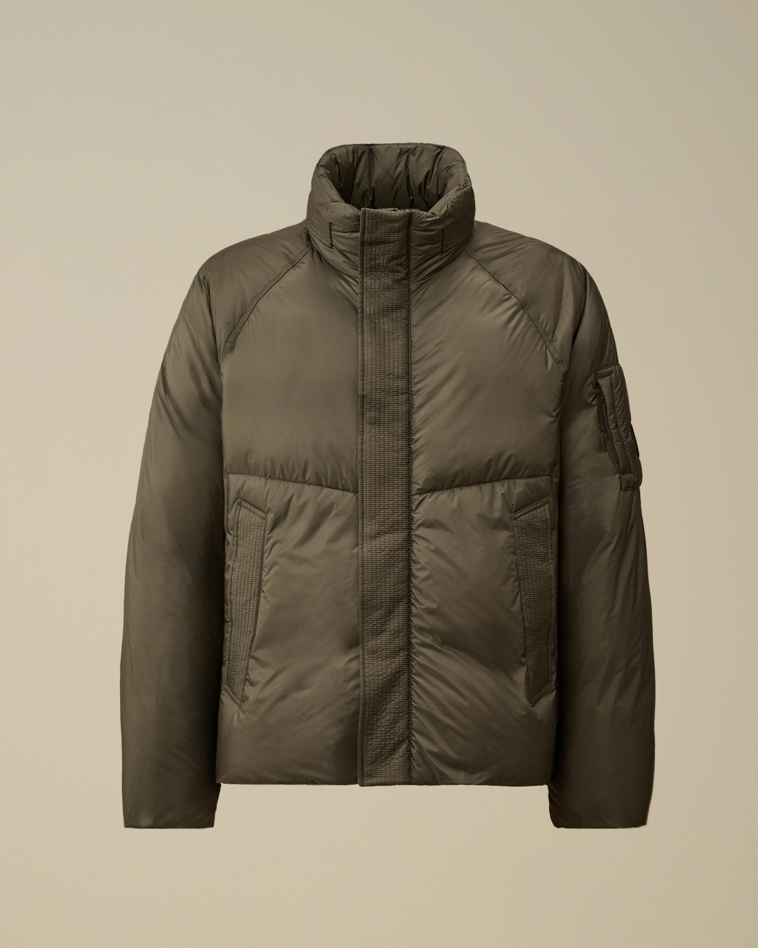 Grey Down Shield Hooded Lens Jacket | CPC USCA Online Store