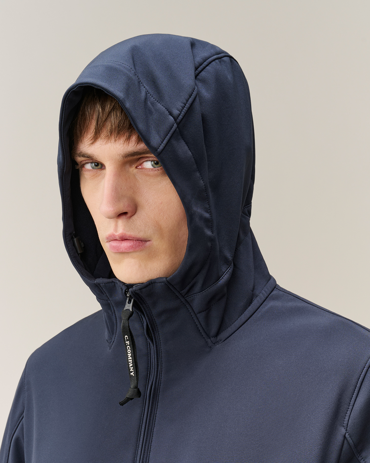 Blue C.P. Shell-R Lens Hooded Jacket | CPC USCA Online Store